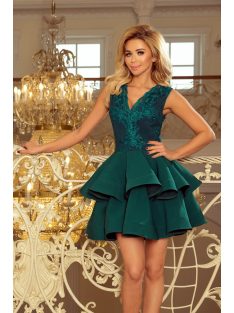 Charlotte zöld exkluzív ruha, különleges alkalmakra