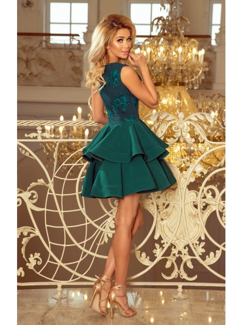 Charlotte zöld exkluzív ruha, különleges alkalmakra