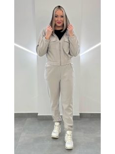 QUEEN vékony szabadidőszett - homokszín