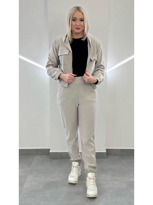 QUEEN vékony szabadidőszett - homokszín