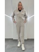 QUEEN vékony szabadidőszett - homokszín