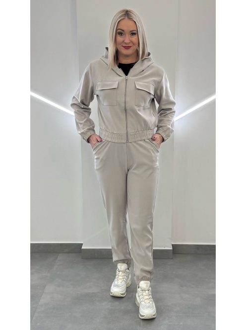 QUEEN vékony szabadidőszett - homokszín