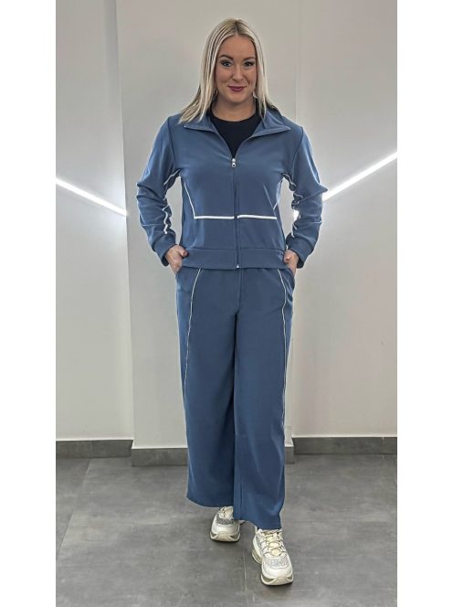 Bőszárú vékony szabadidőszett - kék