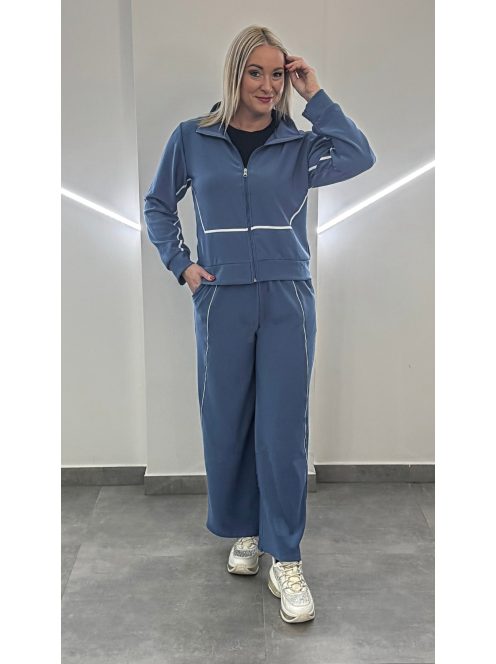 Bőszárú vékony szabadidőszett - kék