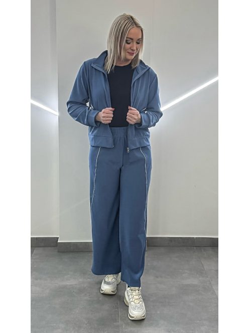 Bőszárú vékony szabadidőszett - kék