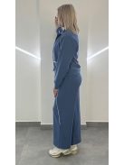 Bőszárú vékony szabadidőszett - kék