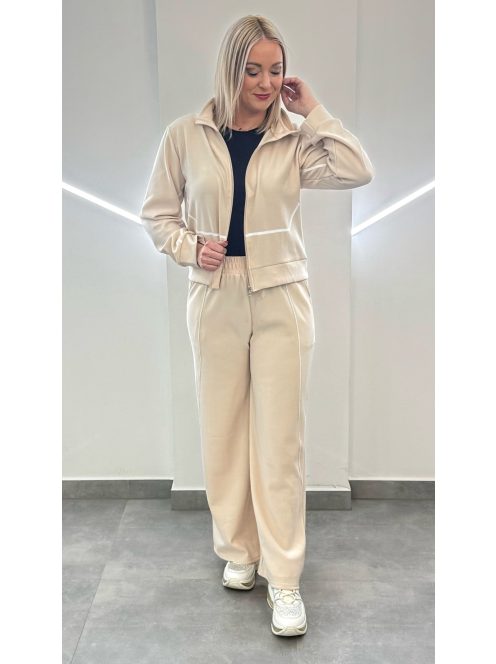 Bőszárú vékony szabadidőszett - vanília