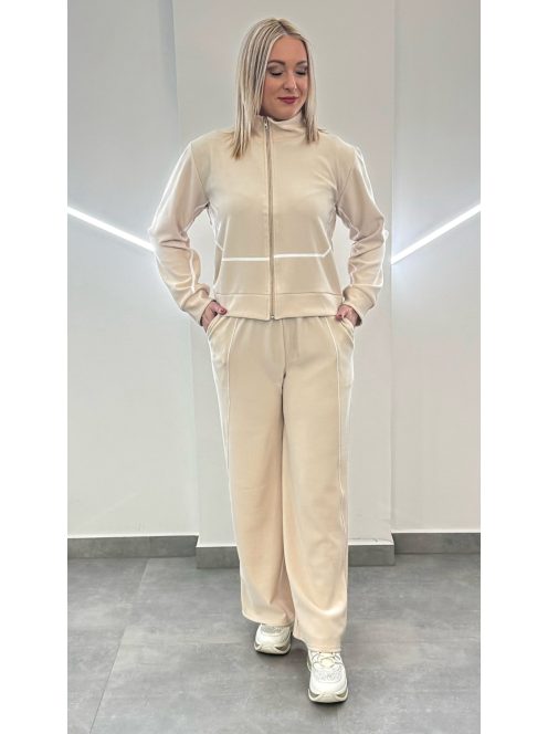 Bőszárú vékony szabadidőszett - vanília