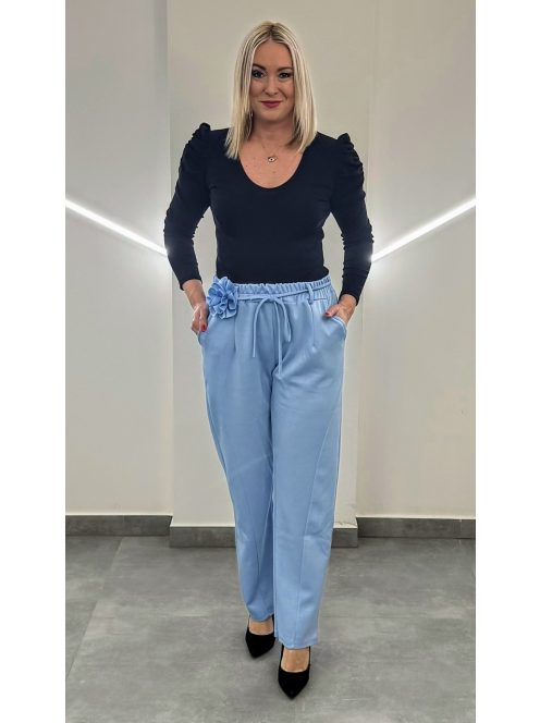 NEW COLLECTION puffos ujjú felső - fekete