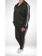 Nagyméretű oldalt csíkos szabadidő (3-6XL) - zöld