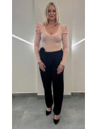 NEW COLLECTION puffos ujjú felső - púder