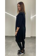 AMY pamutruha/tunika A vonalú - fekete