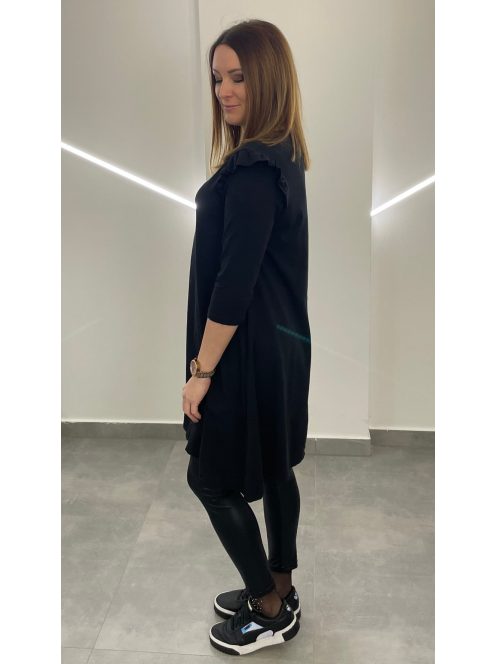 AMY pamutruha/tunika A vonalú - fekete