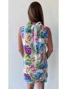 CAROL színes trópusi mintás ruha 
