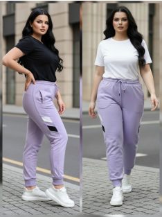 Nagyméretű szabadidőnadrág - lila