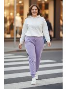 Nagyméretű szabadidőnadrág - lila