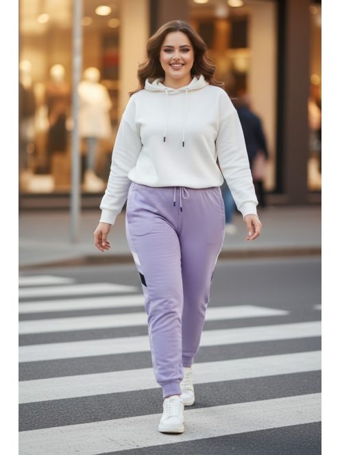 Nagyméretű szabadidőnadrág - lila