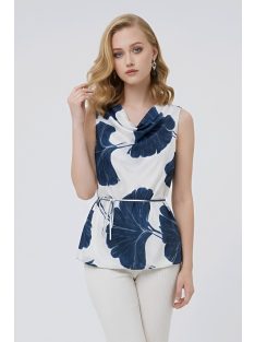 NEW FANTASY muszlin felső - kék virággal