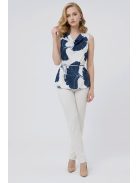 NEW FANTASY muszlin felső - kék virággal