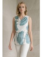 NEW FANTASY muszlin felső - zöld virággal