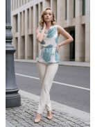 NEW FANTASY muszlin felső - zöld virággal