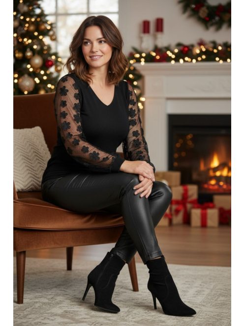 REA női felső - fekete