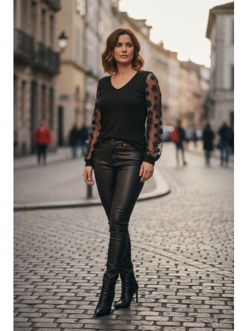 REA női felső - fekete