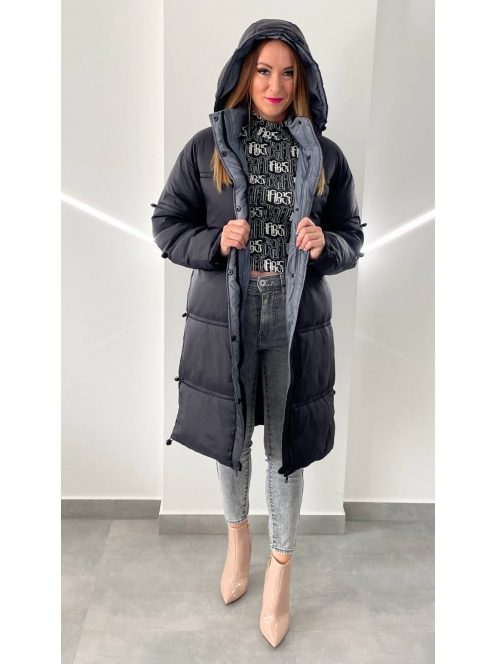 BLACK hosszú kabát