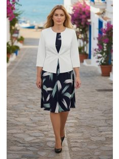 CLARA kétrészes nagyméretű szett (42-50) - fehér/menta