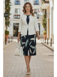 CLARA kétrészes nagyméretű szett (42-50) - fehér/menta