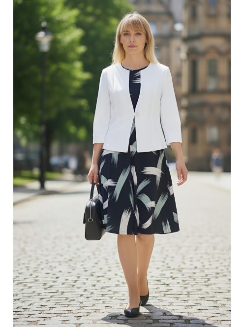 CLARA kétrészes nagyméretű szett (42-50) - fehér/menta