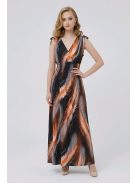 AMINA színes maxiruha - narancs