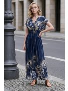 ANNI ejtett vállú maxiruha - sötétkék