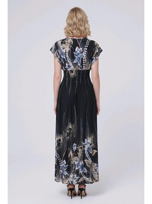 ANNI ejtett vállú maxiruha - fekete