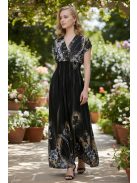 ANNI ejtett vállú maxiruha - fekete