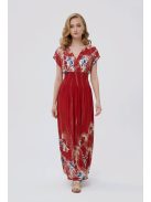 ANNI ejtett vállú maxiruha - piros