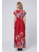 ANNI ejtett vállú maxiruha - piros