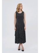 DONA pöttyös ruha - fekete