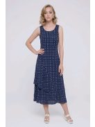 DONA pöttyös ruha - sötétkék