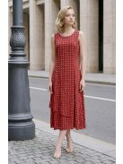 DONA pöttyös ruha - piros