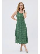 DONA pöttyös ruha - zöld