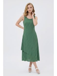 DONA pöttyös ruha - zöld