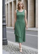 DONA pöttyös ruha - zöld