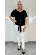 ALBA megkötős blúz - fekete