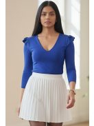 ALICIA fodros vállú felső - királykék