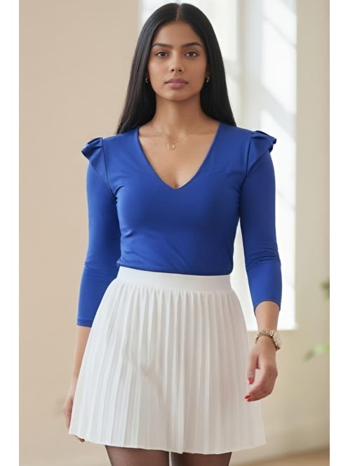 ALICIA fodros vállú felső - királykék