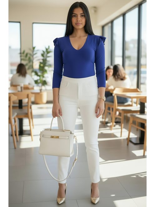 ALICIA fodros vállú felső - királykék