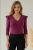ALICIA fodros vállú felső - murdum bordó