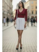 ALICIA fodros vállú felső - murdum bordó