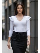 ALICIA fodros vállú felső - fehér